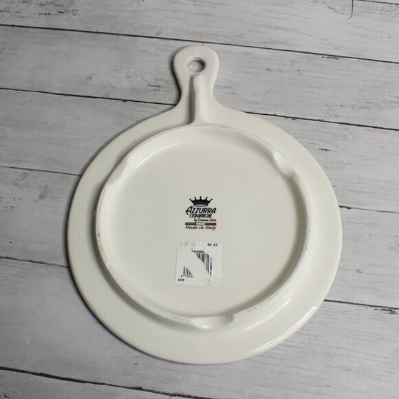 Azzurra Ceramiche Trivet Cheese Board Ceramic Made in Italy Ceramica Cuore - Picture 4 of 4